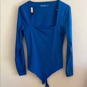 Abercrombie & Fitch Royal Blue Long Sleeve Bodysuit